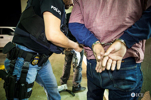 police officers arresting a man