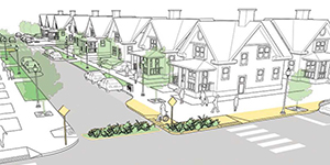 A full closure in a residential neighborhood