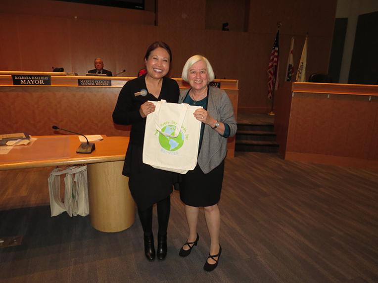 Janie Yang, Manager, City Centre Apartments, located at 22800 Meridian Drive, recognized for exemplary implementation of her recycling programs (Multi Family)