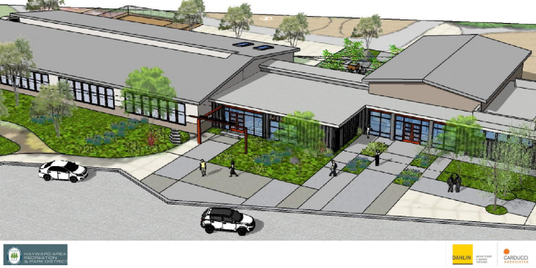 Rendering of potential Bidwell Park Community Center