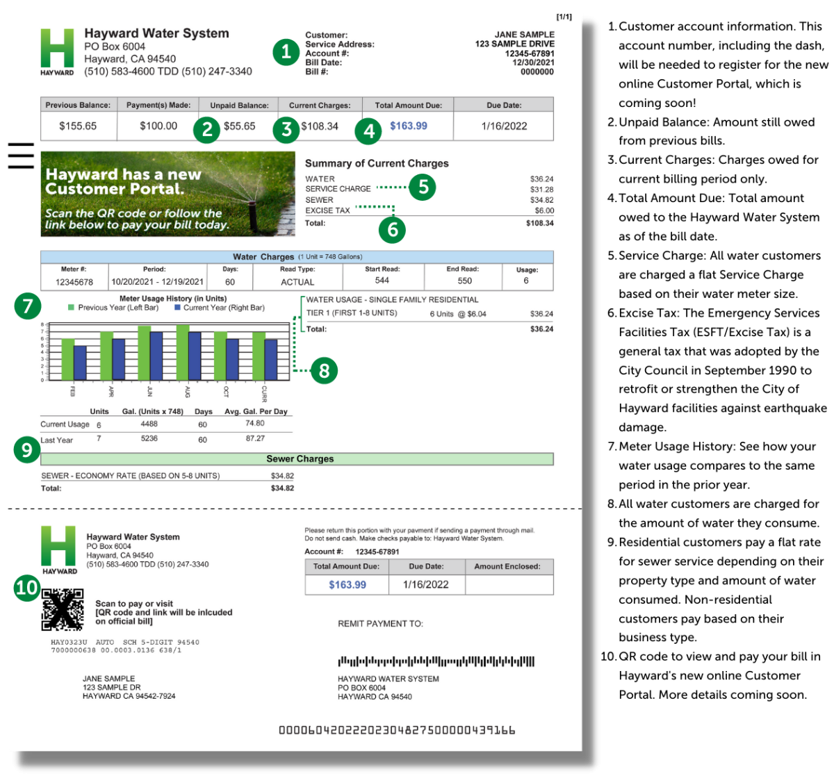 New Utility Bill City Of Hayward Official Website New Utility Bill City Of Hayward Official Website