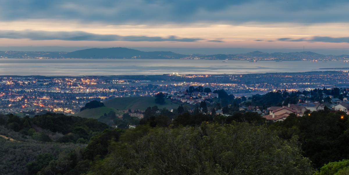 View of Hayward from the hills