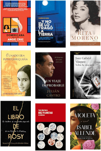 A collage of book covers related to Hispanic Heritage Month