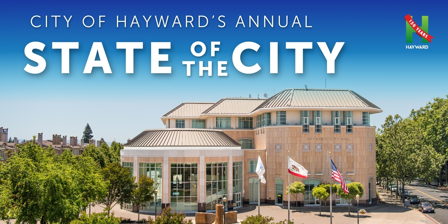 Hayward City Hall on a bright sunny day