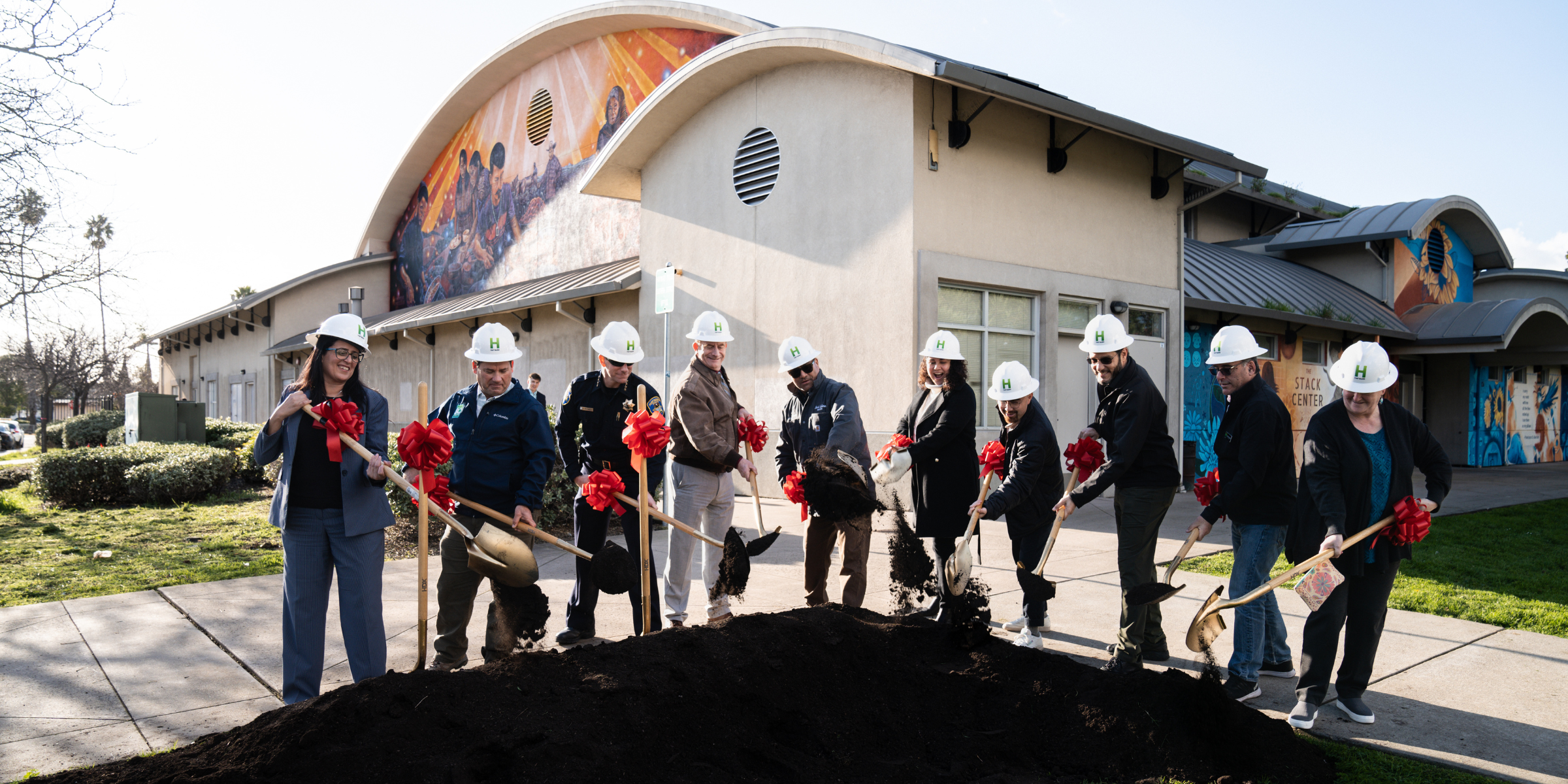 Groundbreaking at the Stack Center