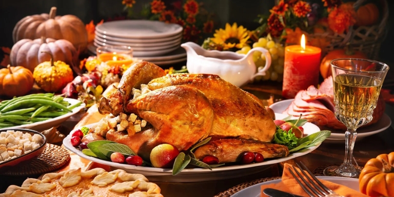A full Thanksgiving Dinner