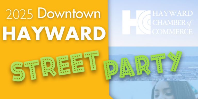 Yellow, blue and green street party flyer