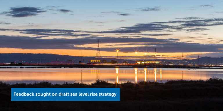 Hayward shoreline at sunset