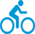 Blue Bike Icon