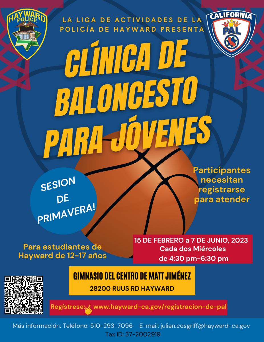 Hayward PAL Basketball Clinic in Spanish