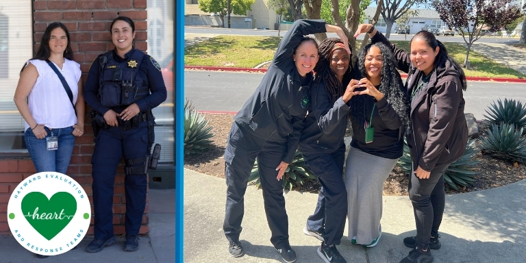 Photo of HEART program staff posed together. The HEART logo is on the bottom right hand corner