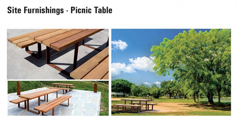 La Vista Park Site Furnishings - Picnic Tables
