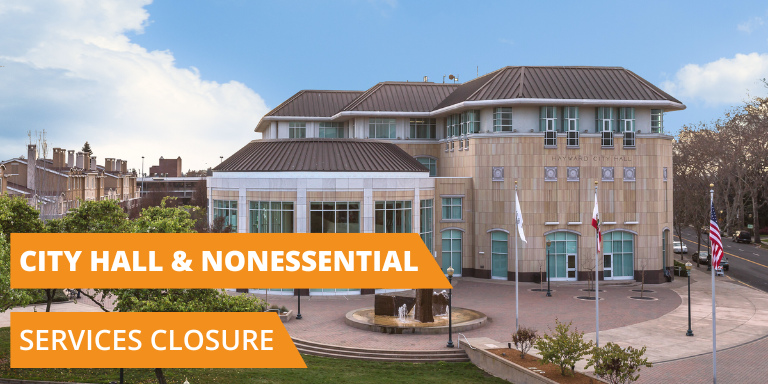 Hayward City Hall on a sunny day