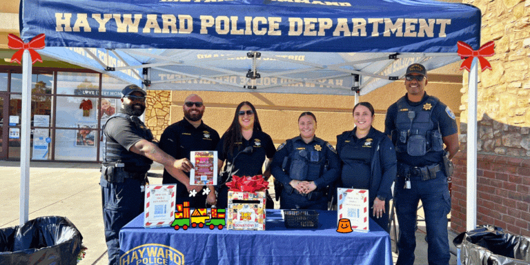 Police Department staff collecting donations at North Hayward Target